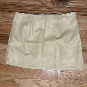Abercrombie vegan leather skort